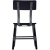 image:imageFlash Furniture Jackson Commercial Industrial Wood Dining Chair Solid Beechwood Frame Support Bar Set of 2 BlackBlack