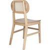 image:imageFlash Furniture Jacob Cane Rattan Dining Chairs Solid Wood Frame amp Seat Oval Breathable Backrest Commercial Grade Pack of 2 NaturalBlackNatural