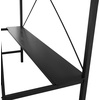 image:imageFlash Furniture Jake Loft Bed Frame with Desk  Twin Size  Black Metal Frame  250 lbs Static Weight Capacity  Protective Guard Rails  Assembles in 1 Hour or LessBlack