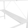 image:imageFlash Furniture Jake Loft Bed Frame with Desk  Twin Size  Black Metal Frame  250 lbs Static Weight Capacity  Protective Guard Rails  Assembles in 1 Hour or LessWhite