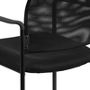 image:imageFlash Furniture Jana Comfort Black Mesh Stackable Steel Side Chair with Nylon Arms and BuiltIn Lumbar SupportBlack