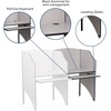 image:imageFlash Furniture Jordan AddOn Study Carrel in Nebula Grey FinishNebula Grey