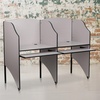 image:imageFlash Furniture Jordan AddOn Study Carrel in Nebula Grey FinishNebula Grey