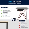image:imageFlash Furniture Jude Tempered Glass Computer Desk with PullOut Keyboard Tray and Crisscross Frame Small Computer Desk for Home Office CherryClearClearCherry