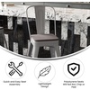 image:imageFlash Furniture Kai Commercial 30 High IndoorOutdoor Bar Height Stool  Black Galvanized Steel Frame  Black Square AllWeather Poly Resin Seat  Removable BackSilverGray