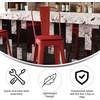 image:imageFlash Furniture Kai Commercial 30 High IndoorOutdoor Bar Height Stool  Black Galvanized Steel Frame  Black Square AllWeather Poly Resin Seat  Removable BackRedRed