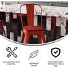 image:imageFlash Furniture Kai Commercial 30 High IndoorOutdoor Bar Height Stool  Black Galvanized Steel Frame  Black Square AllWeather Poly Resin Seat  Removable BackRedRed