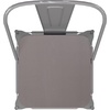 image:imageFlash Furniture Kai Commercial 30 High IndoorOutdoor Bar Height Stool  Black Galvanized Steel Frame  Black Square AllWeather Poly Resin Seat  Removable BackSilverGray