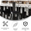 image:imageFlash Furniture Kai Commercial 30 High IndoorOutdoor Bar Height Stool  Black Galvanized Steel Frame  Black Square AllWeather Poly Resin Seat  Removable BackBlackBlack