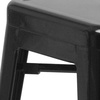 image:imageFlash Furniture Kai Commercial Grade 24 High Backless Black Metal IndoorOutdoor Counter Height Stool with Square SeatBlack