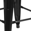image:imageFlash Furniture Kai Commercial Grade 24 High Backless Black Metal IndoorOutdoor Counter Height Stool with Square SeatBlack