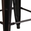image:imageFlash Furniture Kai Commercial Grade 24 High Backless Black Metal IndoorOutdoor Counter Height Stool with Square SeatBlackantique Gold