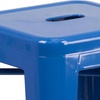image:imageFlash Furniture Kai Commercial Grade 24 High Backless Black Metal IndoorOutdoor Counter Height Stool with Square SeatBlue