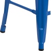 image:imageFlash Furniture Kai Commercial Grade 24 High Backless Black Metal IndoorOutdoor Counter Height Stool with Square SeatBlue