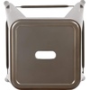 image:imageFlash Furniture Kai Commercial Grade 24 High Backless Black Metal IndoorOutdoor Counter Height Stool with Square SeatGun Metal