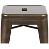image:imageFlash Furniture Kai Commercial Grade 24 High Backless Black Metal IndoorOutdoor Counter Height Stool with Square SeatGun Metal