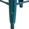 image:imageFlash Furniture Kai Commercial Grade 24 High Backless Black Metal IndoorOutdoor Counter Height Stool with Square SeatKelly Blueteal