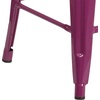 image:imageFlash Furniture Kai Commercial Grade 24 High Backless Purple IndoorOutdoor Counter Height Stool Pack of 1