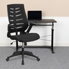 image:imageFlash Furniture Kale High Back Designer Black Mesh Executive Swivel Ergonomic Office Chair with Height Adjustable FlipUp ArmsBlack