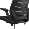 image:imageFlash Furniture Kale High Back Designer Black Mesh Executive Swivel Ergonomic Office Chair with Height Adjustable FlipUp ArmsBlack