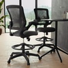 image:imageFlash Furniture Kale MidBack Swivel Office Chair with Adjustable Foot Ring Lumbar Support and Seat Height Ergonomic Mesh Executive Chair Black