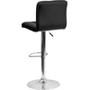 image:imageFlash Furniture Kathleen Contemporary Black Quilted Vinyl Adjustable Height Barstool with Chrome BaseBlack