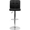 image:imageFlash Furniture Kathleen Contemporary Black Quilted Vinyl Adjustable Height Barstool with Chrome BaseBlack