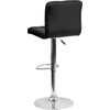 image:imageFlash Furniture Kathleen Contemporary Black Quilted Vinyl Adjustable Height Barstool with Chrome BaseBlack