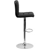 image:imageFlash Furniture Kathleen Contemporary Black Quilted Vinyl Adjustable Height Barstool with Chrome BaseBlack