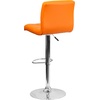 image:imageFlash Furniture Kathleen Contemporary Black Quilted Vinyl Adjustable Height Barstool with Chrome BaseOrange