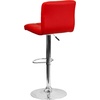 image:imageFlash Furniture Kathleen Contemporary Black Quilted Vinyl Adjustable Height Barstool with Chrome BaseRed