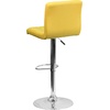 image:imageFlash Furniture Kathleen Contemporary Black Quilted Vinyl Adjustable Height Barstool with Chrome BaseYellow