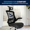 image:imageFlash Furniture Kelista HighBack Swivel Office Chair with Adjustable Lumbar Support and Seat Height Ergonomic Mesh Desk Chair BlackBlack