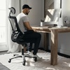 image:imageFlash Furniture Kelista HighBack Swivel Office Chair with Adjustable Lumbar Support and Seat Height Ergonomic Mesh Desk Chair BlackBlack