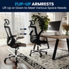 image:imageFlash Furniture Kelista HighBack Swivel Office Chair with Adjustable Lumbar Support and Seat Height Ergonomic Mesh Desk Chair BlackBlack