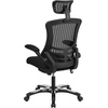 image:imageFlash Furniture Kelista HighBack Swivel Office Chair with Adjustable Lumbar Support and Seat Height Ergonomic Mesh Desk Chair BlackBlack