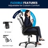 image:imageFlash Furniture Kelista HighBack Swivel Office Chair with Adjustable Lumbar Support and Seat Height Ergonomic Mesh Desk Chair BlackBlack