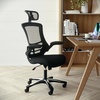 image:imageFlash Furniture Kelista HighBack Swivel Office Chair with Adjustable Lumbar Support and Seat Height Ergonomic Mesh Desk Chair BlackBlack
