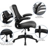 image:imageFlash Furniture Kelista MidBack Swivel Office Chair with Adjustable Seat Height Ergonomic Mesh Desk Chair with LeatherSoft Seat BlackBlack LeathersoftMesh