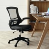 image:imageFlash Furniture Kelista MidBack Swivel Office Chair with Adjustable Seat Height Ergonomic Mesh Desk Chair with LeatherSoft Seat BlackBlack LeathersoftMesh