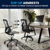 image:imageFlash Furniture Kelista MidBack Swivel Office Chair with Adjustable Seat Height Ergonomic Mesh Desk Chair with LeatherSoft Seat BlackBlack LeathersoftMesh
