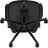 image:imageFlash Furniture Kelista MidBack Swivel Office Chair with Adjustable Seat Height Ergonomic Mesh Desk Chair with LeatherSoft Seat BlackBlack Mesh