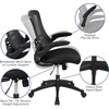 image:imageFlash Furniture Kelista MidBack Swivel Office Chair with Adjustable Seat Height Ergonomic Mesh Desk Chair with LeatherSoft Seat BlackBlack Mesh