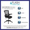 image:imageFlash Furniture Kelista MidBack Swivel Office Chair with Adjustable Seat Height Ergonomic Mesh Desk Chair with LeatherSoft Seat BlackBlack Mesh
