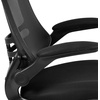 image:imageFlash Furniture Kelista MidBack Swivel Office Chair with Adjustable Seat Height Ergonomic Mesh Desk Chair with LeatherSoft Seat BlackBlack Mesh