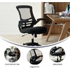 image:imageFlash Furniture Kelista MidBack Swivel Office Chair with Adjustable Seat Height Ergonomic Mesh Desk Chair with LeatherSoft Seat BlackBlack Mesh