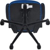 image:imageFlash Furniture Kelista MidBack Swivel Office Chair with Adjustable Seat Height Ergonomic Mesh Desk Chair with LeatherSoft Seat BlackBlue Mesh