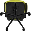 image:imageFlash Furniture Kelista MidBack Swivel Office Chair with Adjustable Seat Height Ergonomic Mesh Desk Chair with LeatherSoft Seat BlackGreen Mesh
