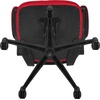 image:imageFlash Furniture Kelista MidBack Swivel Office Chair with Adjustable Seat Height Ergonomic Mesh Desk Chair with LeatherSoft Seat BlackRed Mesh