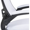 image:imageFlash Furniture Kelista MidBack Swivel Office Chair with Adjustable Seat Height Ergonomic Mesh Desk Chair with LeatherSoft Seat BlackWhite Mesh